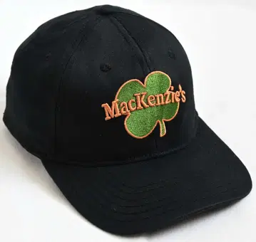 90년대/MacKenzie's /기업 로고 클로버 자수 캡/블랙