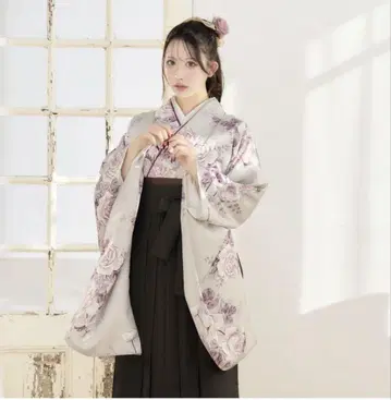 대학생 졸업식 기모노 하카마 3세트 삭스 타비 머리 장식 포함