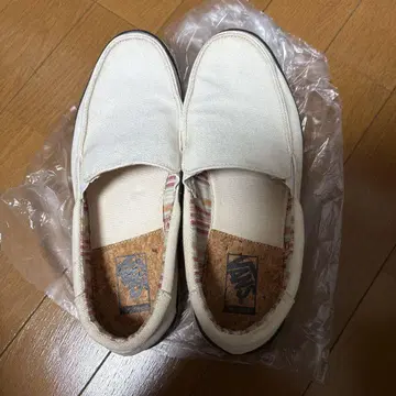 VANS 화이트 슬립온 에스파드리유