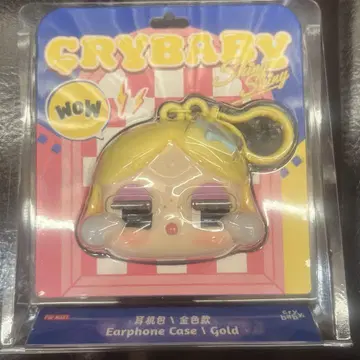 POPMART Cry baby 이어폰 케이스 골드