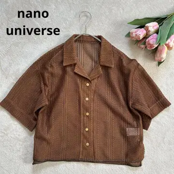 nano universe LB.03 / 러셀 레이스 오픈 카라 셔츠 반팔