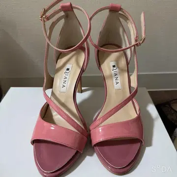 다이애나 DIANA 샌들 에나멜 22.5 S 힐