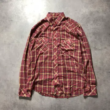 GQ3105 Wrangler : USA 빈티지 웨스턴 셔츠 L
