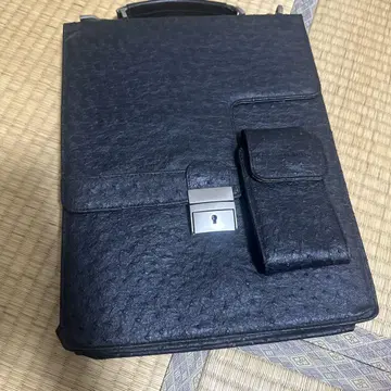 블랙 합성 피혁 비즈니스 백