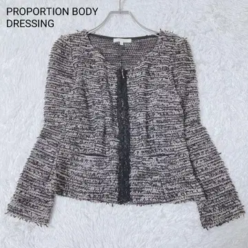프로포션 바디 드레싱 자켓 블랙 사이즈 3 노카라