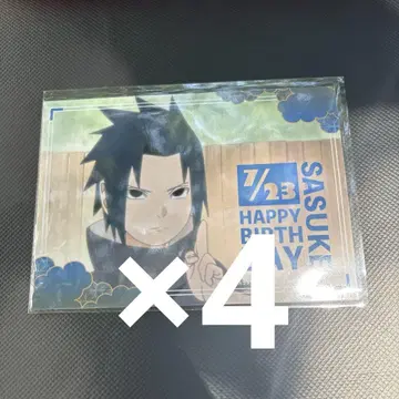 NARUTO 애니카페 혜택 브로마이드 사스케 4장
