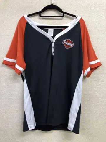 Harley-Davidson 티셔츠 L 사이즈 블랙/오렌지