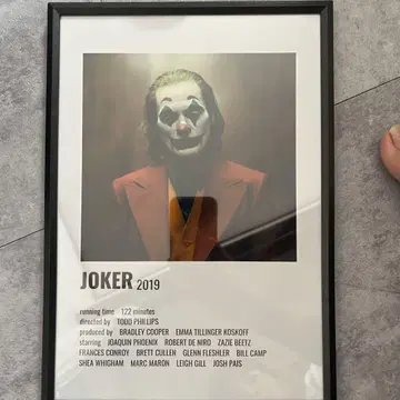 JOKER 2019 포스터 프레임 포함