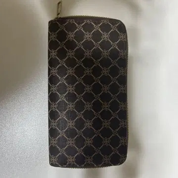 기하학 무늬 장지갑 지퍼