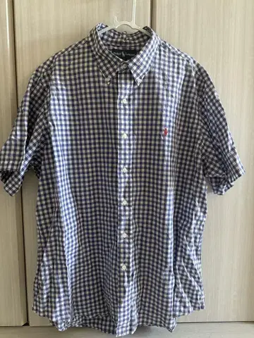 Ralph Lauren 반팔 체크 셔츠 XXL