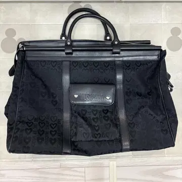 MOSCHINO 블랙 보스턴백