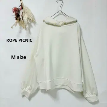 로페피크닉 ROPE PICNIC 후드티 M 벌룬 슬리브 화이트