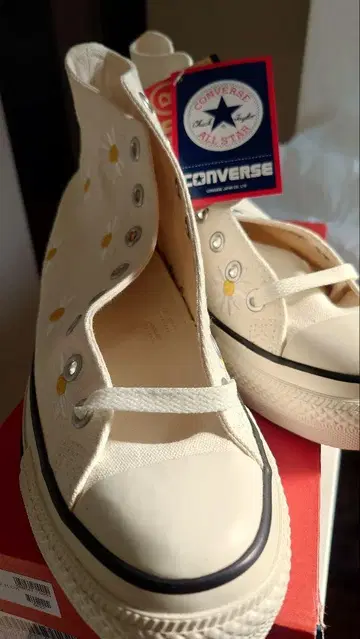 Converse All Star 데이지 자수 하이컷