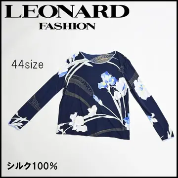 46314년 LEONARD 레오나르 티셔츠 실크 100%