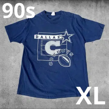 90s DALLAS COWBOYS Hanes Navy XL