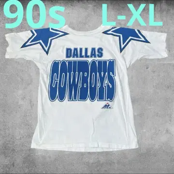 90s DALLAS COWBOYS White L-XL