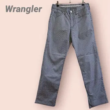 Wrangler 체크 팬츠 캐주얼 네이비 화이트 체크 여성용/30