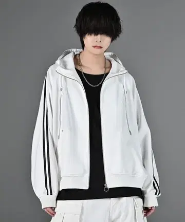 ADRER line sleeve track zip parker