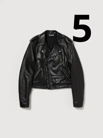 AURALEE LAMB LEATHER RIDERS JACKET 5