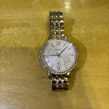 FOSSIL 핑크 골드 아날로그 시계