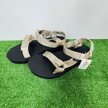 새상품 Teva 미드폼 유니버셜 샌들 25cm 골드