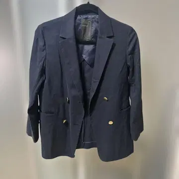 NOBLE 네이비 더블 브레스트 자켓 36