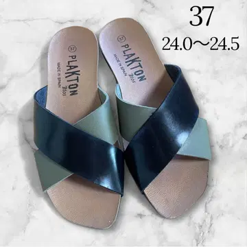 [ PLAKTON ] 천연 가죽 샌들 24~24.5cm 스페인산 EU37