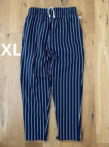 COOKMAN 셰프 팬츠 XL 네이비 스트라이프