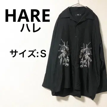 [새상품급] HARE 셔츠 블랙 S 사이즈