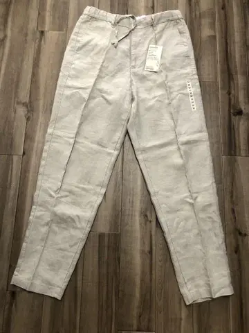[새상품] MUJI 린넨 테이퍼드 팬츠 M 사이즈