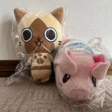 몬스터 헌터 아이루 푸기 봉제 인형 세트