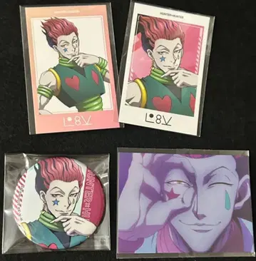 [ 새상품: 히소카 ] HUNTER x HUNTER 카드/캔뱃지 4세트