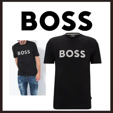 새상품 미사용 BOSS C 톰슨 티셔츠 스테디셀러 로고 티셔츠 로고 자수