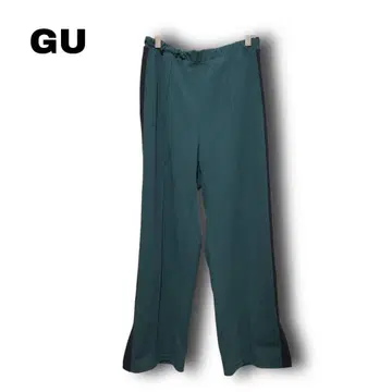 2672 [ GU ] 사이드 라인 풀온 팬츠 L 회색 계열 허리밴딩