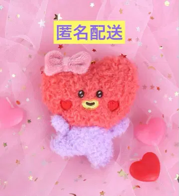 BT21 minini 봉제 인형 키링 LOVELY 리본 TATA
