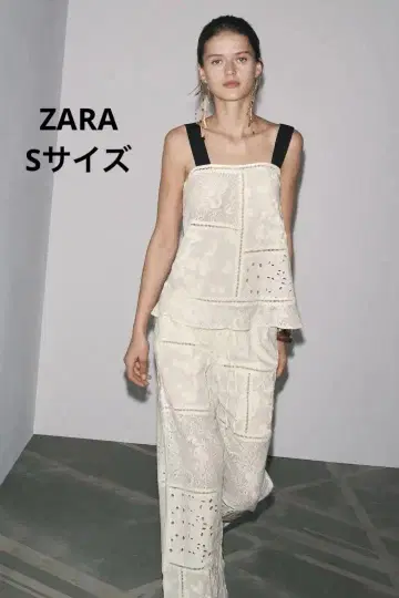 ZARA 자라 ZW COLLECTION 패치워크 자수 상의 S