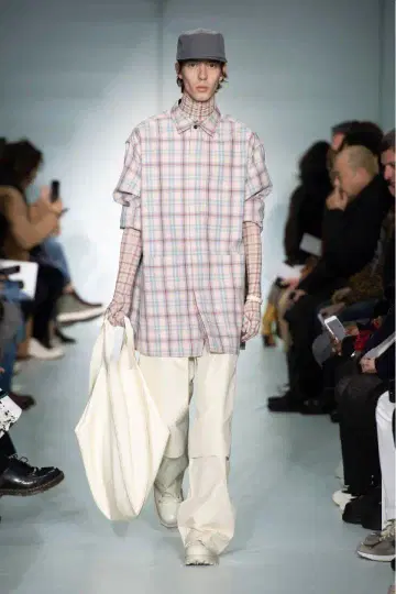 OAMC 19 AW 오버 사이즈 체크 셔츠 자켓