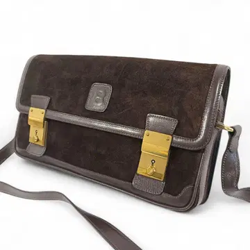 정품 발리 BALLY 스웨이드 숄더백 브라운 숄더 가방