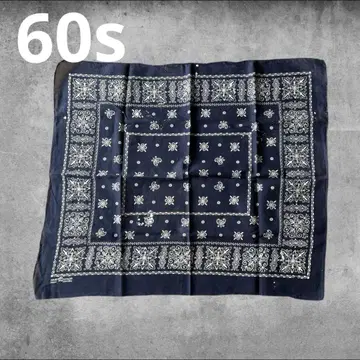 60년대 반다나 Fast Colors 하비 Navy USA 제