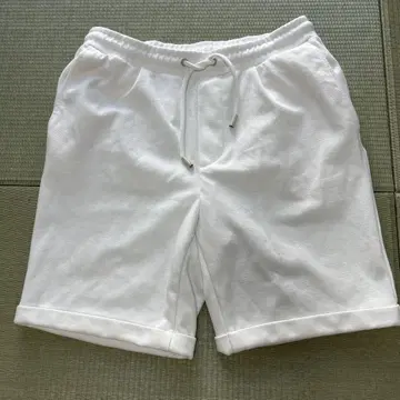 ZARA 새상품급 화이트 숏팬츠 롤업 헴