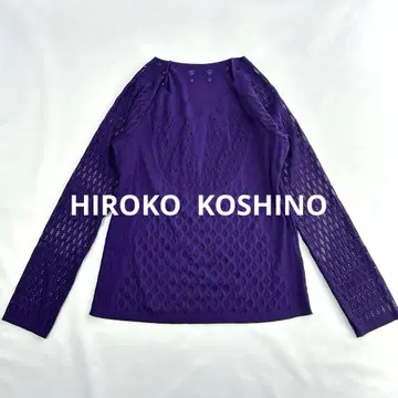 HIROKO KOSHINO 사이즈 40 퍼플 파워네트 메쉬