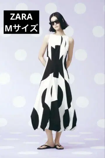 ZARA 자라 벌룬 도트 무늬 원피스 ZW COLLECTION M