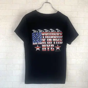 MOUSSY*산뜻하고 착용감이 좋은 T셔츠*블랙*미국 스타일*반팔 T