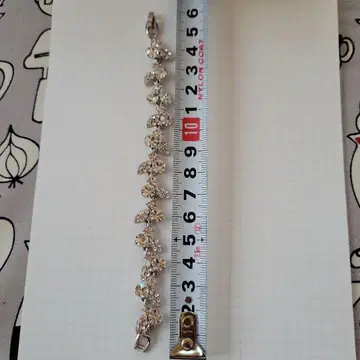 크리스탈 리프 모티브 팔찌 약 20cm