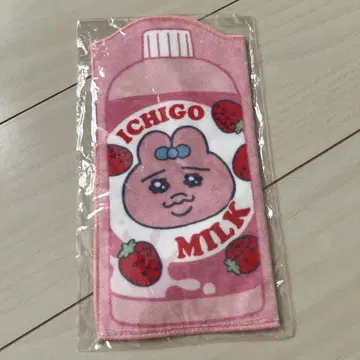 빤쮸토끼 흡수 보틀 타월 딸기 밀크