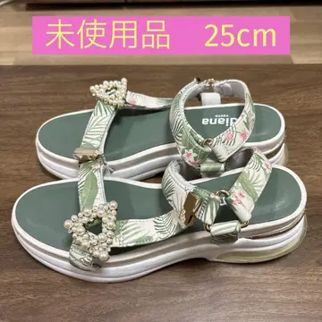 미사용 플러스 다이애나 +diana 여성용 샌들 트로피컬 25cm
