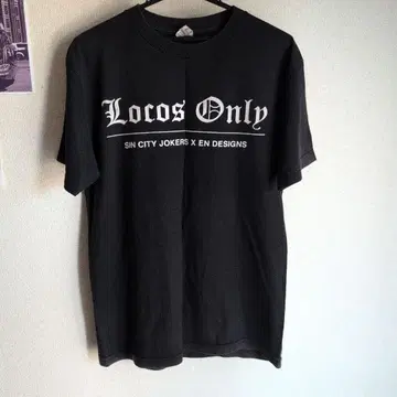 Locos Only 티셔츠 MED BLACK