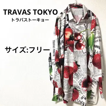 [새상품급] TRAVAS TOKYO 셔츠 화이트 프리 사이즈