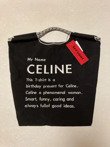 [ Account PARIS ] MY NAME CE 토트 BAG 블랙