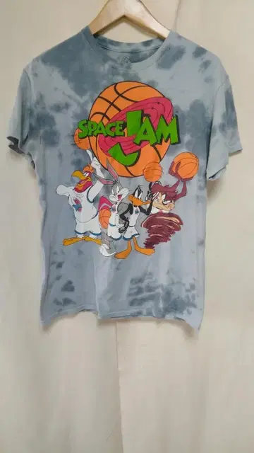 스페이스 잼 SPACEJAM 타이다이 염색 프린트 티셔츠 사이즈 S